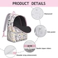 thumbnail image 3 of Cute Butterfly Lovers Pattern School Backpack – Durable Oxford Material Travel Backpack with Large Capacity and Anti-theft Features for Students, Teens, and Outdoor Enthusiasts, 3 of 5