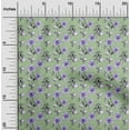 thumbnail image 2 of oneOone Cotton Silk Green Fabric Floral Sewing Fabric By The Yard Printed Diy Clothing Sewing Supplies 42 Inch Wide, 2 of 4