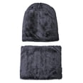 thumbnail image 4 of Conjunto de gorro y bufanda de invierno cálidos y suaves, gorro de punto con forma de calavera, gorro cálido para el cuello para hombres y mujeres, 4 of 6