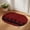 Red, variant on Half Circular Door Mat 16"x24", Baroque Black Absorbent Non Slip Welcome Mats for Front Door, Vintage Damask Classic Floral Diatomaceous Entryway Rug for Bathroom Kitchen Apartment Entrance