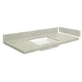 thumbnail image 1 of Transolid VT49.5x22-1KU-4S-A-W-8 49.5 in. D Quartz Vanity Top with 8 in. Widespread and Rectangular Undermount Sink, Portage Pass, 1 of 6