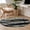 Green, variant on Round Area Rug 5 Ft, Red Black Stripes Washable Non-Slip Circle Carpet for Living Room/Bedroom, Modern Gradient Abstract Lines Art Low-Profile Runner Mats Collection Rugs for Indoor