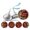 Maroon, variant on Darling Souvenir Pack of 190 Pcs chocolate Bridal Shower Theme Stickers Party Favor-Green