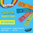 thumbnail image 4 of (6 pack) Skittles Zero Sugar Variety Pack Singles-to-Go Powdered Drink Mix, Tropical, 30 Count Packets, 4 of 15