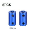 thumbnail image 1 of Aluminum Flexible Shaft Coupler Coupling Bore 3D-Printer Part Blue Stepper Motor 2pcs 6-8mm, 1 of 9