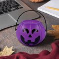 thumbnail image 5 of Purple Halloween Bucket, Candy Pail, Plastic Kids Bucket with Handle, Small 7.2x5.5x4cm Portable Halloween Party Decoration, Trick Or Treat Container, 5 of 9