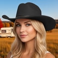 thumbnail image 1 of Wide Brim Western Cowboy Hat With Classic Curved Design For Casual Home Use Craftsmanship And, 1 of 4
