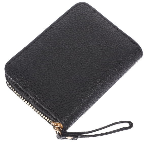 HOMEMAXS Women's ID Card Holder Wallet with Key , Credit Card Purse in Black, Compact and Stylish