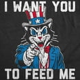 thumbnail image 2 of Mens Funny T Shirts I Want You to Feed Me Sarcastic Fourth Of July Graphic Novelty Cat Tee for Men Graphic Tees, 2 of 9
