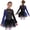 Black Blue, variant on Kids Girls Sparkly Figure Skating Dress Long Sleeve Ballet Tutu Leotard Contemporary Dance Dress Black Green 16