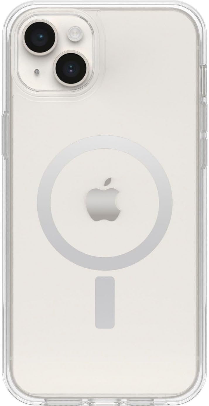 OtterBox iPhone 14 Plus Only - Symmetry Clear Series+ Case - Clear - Ultra-Sleek - Snaps to MagSafe - Raised Edges Protect Camera & Screen - Non-Retail Packaging