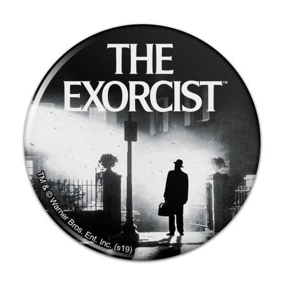 The Exorcist Logo and Silhouette Kitchen Refrigerator Locker Button Magnet