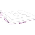 thumbnail image 4 of vidaXL Pallet Cushion Grey 80x80x12 cm Fabric, 4 of 5