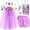 Purple, variant on Princess Dress Up Clothes Cape Skirt Toys,Easter Birthday Gift for 3-12Y
