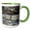 Green/White, variant on 3drose, Old Stone Wall, 11oz Mug
