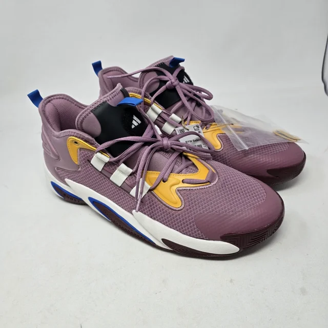 New Ad-id-as BYW Select Mens Basketball Shoes Orchid Purple White IE9304 Size 13.5