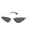 Gold frame grey flakes, variant on Adults Vintage Cat Eye Sunglasses with Metal Frame Triangle Ocean Piece Design AC Lenses Full Frame Non Polarized Fashion Eyewear for Women and Men