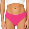 thumbnail image 5 of NMMUED Mid Waisted Bikini Bottoms for Women - Full Coverage Bathing Suit Swimsuit Basic Swim Briefs Hot Pink M, 5 of 7