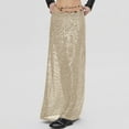thumbnail image 2 of Riforla Women's Sequin Skirt Fashion Wrap Skirt Skirts for Women Beige XL, 2 of 5
