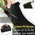 thumbnail image 5 of Refrigerator Door Handle Covers, 6PCS, Leather Kitchen Appliance Handle Covers, Keep Your Fridge Microwave Oven Stove or Dishwasher Clean, Stains Dirty Oils, Timesaver, Kitchen Decor (Black), 5 of 12