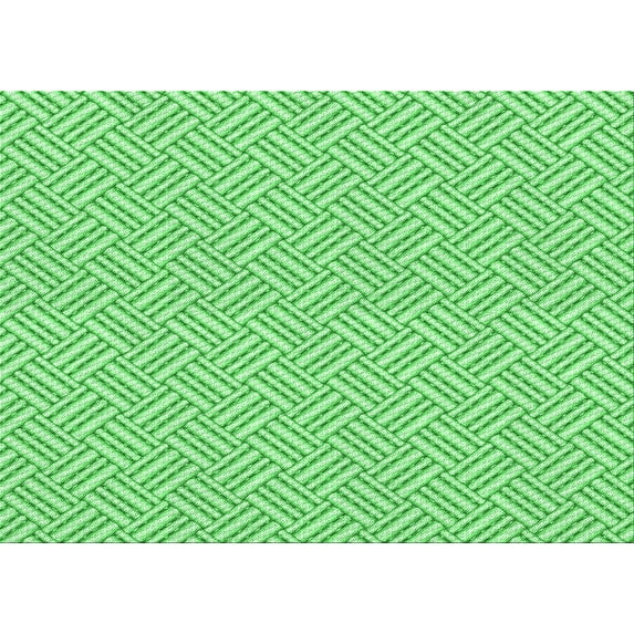 Ahgly Company Machine Washable Indoor Rectangle Transitional Jade Green Area Rugs, 5' x 7'