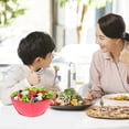 thumbnail image 2 of SHISUYAN Watermelon Red Melamine Bowls for Kitchen Use Lightweight Portable Ecofriendly with High Temperature Stability 7 8 Inch, 2 of 9