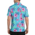 thumbnail image 4 of LRD Golf Shirts for Men UPF 50 Moisture Wicking Short Sleeve Polo Shirt Gettin' Tropical XX-Large, 4 of 5
