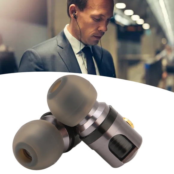 HiFi MMCX Earbuds, MMCX Earphone 0.4in Dynamic Coil Noise Isolation Lightweight for T100 for SE215 for W10