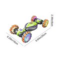 thumbnail image 3 of Coche teledirigido .4G con mando a distancia y sensor de gestos, luces giratorias, coche acrobático de doble cara, ideal como regalo de cumpleaños o para las fiestas para niños., 3 of 9