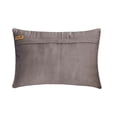 thumbnail image 3 of The HomeCentric Decorative Lumbar Pillow Cover Silver & Gray, Pack of 2, 12"x24" (30x60 cm) Jacquard Patchwork, Foil Oblong Pillow Cover, Patchwork Modern Style - Silver Glint, 3 of 3