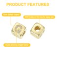 thumbnail image 3 of Rhinestone Letters Cube Beads, 26 Letters Dice Charm A-Z European Square Charm Alphabet G Initial Dice Bead for Pendant DIY, 3 of 6
