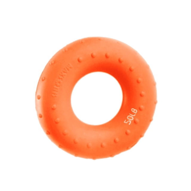 Donuts Goma Fuerza Mano Agarre Agarre Ejercitador 50LB - Naranja DYNWAVEMX Ejercitador de antebrazo manual