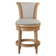 thumbnail image 2 of Home Square Swivel Wood Counter Height Barstool in Weathered Oak - Set of 2, 2 of 8