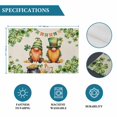 thumbnail image 6 of St. Patrick's Day Placemats Set of 4, Green Gnomes Lucky Shamrocks Vintage Placemats for Dining Table, Place Mats for Kitchen Tabletop, Waterproof Wipeable Dining Table Mats Set, 6 of 9