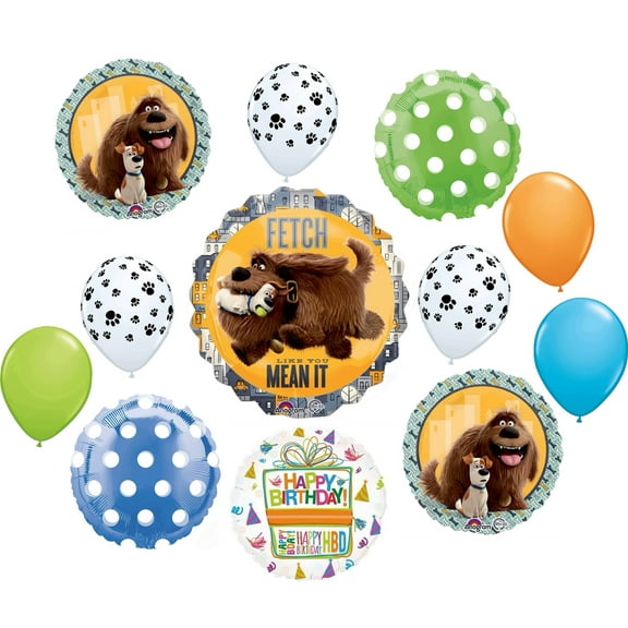 Secret Life of Pets Party Supplies Max and Duke Birthday Balloon Bouquet Decorations