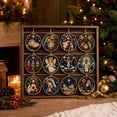 thumbnail image 4 of 12 Pack DIY Christmas Pearl Painting Ornaments, Religious Nativity Bead Art Craft Set, Hanging Decoration for Christmas Tree, Holiday Decor, 4 of 6
