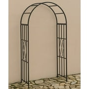 Living Accents Arbor 90.94 " H X 48.03 " W X 21.65 " D Steel Black
