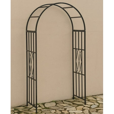 Living Accents Arbor 90.94 " H X 48.03 " W X 21.65 " D Steel Black