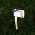 thumbnail image 6 of Outdoor Landscape Lights Outdoor Decor American Flag Decor Driveway Solar Light Garden Light Lawn Lamp Decorate Rainproof Independence Day Patriotic Lawn Lamp, 6 of 8