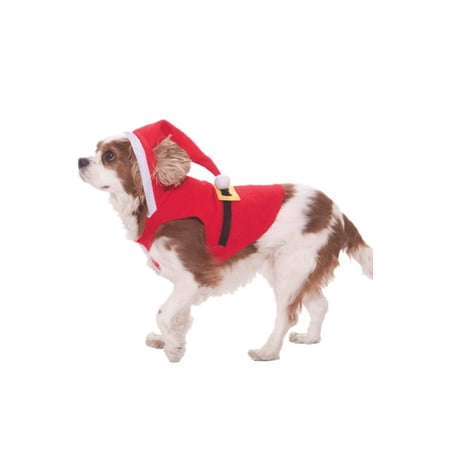 - Santa Suit Dog Costume (S)