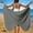 Gray #2, variant on Women's Cover-Up, Sheer Beach Cover-Up Sarong with Waist Tie, Flowing Draped Design, Lightweight Wrap Skirt Ideal for Beach Outings, Pool Cover-Ups, and Resort Wear.