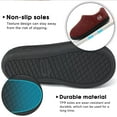 thumbnail image 4 of Ecetana Womens Comfortable Slippers Plush Fleece Lined Memory Foam Closed Back House Shoes, 4 of 6