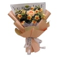 thumbnail image 4 of Ramo de flores de ganchillo, ramo de punto hecho a mano, decoración de mesa, flor artificial hecha a mano completa para el día de San Valentín Amarillo, 4 of 8