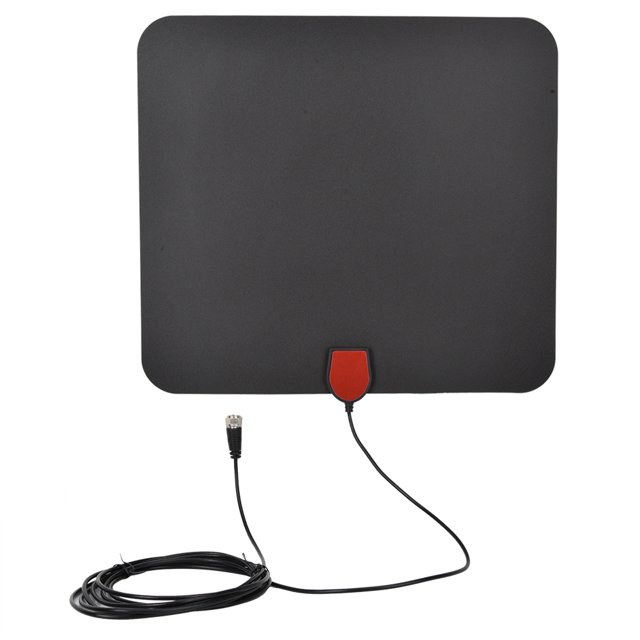 Antena plana, amplia gama, antena de TV digital HD amplificada para interiores, antena de TV, máxima confiabilidad