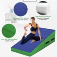 thumbnail image 4 of CL.HPAHKL Gymnastics Mat Incline Tumbling Mats, Folding Cheese Wedge Mat, Gym Fitness Tumbling Skill Shape Mat for Kids Girls Home Training Exercise, 4 of 9