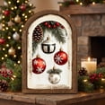 thumbnail image 5 of 2026 Christmas Indoor Decoration Vintage Christmas Wooden Framed Sign. Arched Frame Xmas Wall Art. Tabletop Hanging Purpose Decor For Holiday Indoor Home Party Ornament, 5 of 6