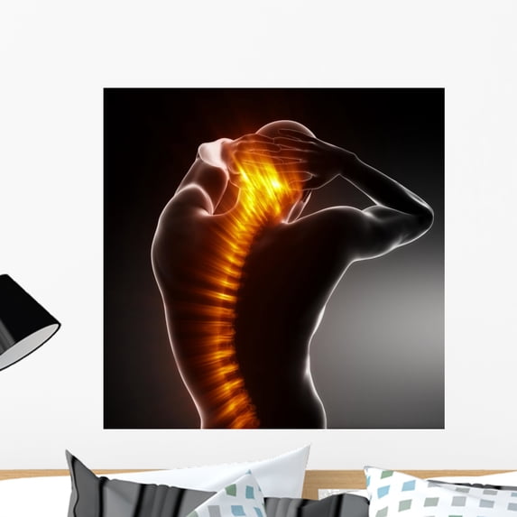 Male Body Backbone Scan Wall Mural by Wallmonkeys Peel and Stick Graphic (24 in H x 24 in W) WM347554