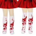 thumbnail image 5 of Bloody Knee Highs Socks Thigh High Socks Over the Knees Sock Long Tube Sock Halloween Cosplay Costume for Kids Hosiery, 5 of 9