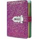 thumbnail image 1 of Digital Password Journal Combination Lock Diary Locking A6 Refillable Leather Journal (Purple), 1 of 4