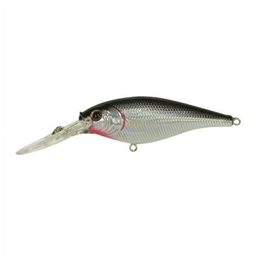 Berkley Flicker Shad Fishing Lure, Black Silver, 1/8 oz